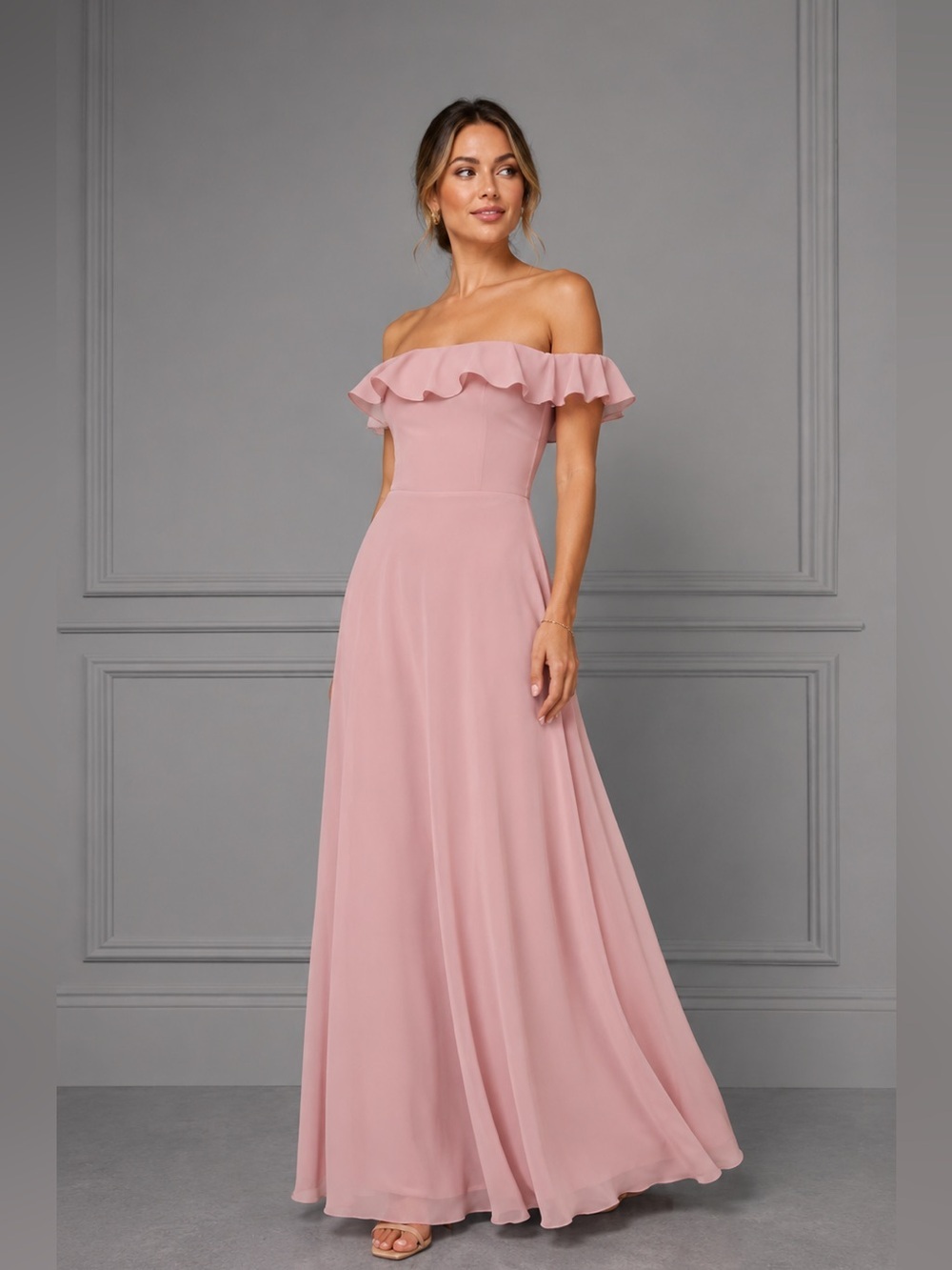 Reformation Verbena Maxi Dress Blush Pink Size 12 B525